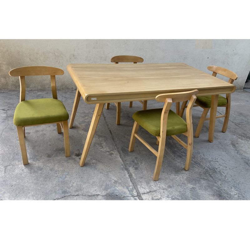 میز و صندلی ناهارخوری 4 نفره گالری چوب آشنایی مدل Khod-Kh-Rad4