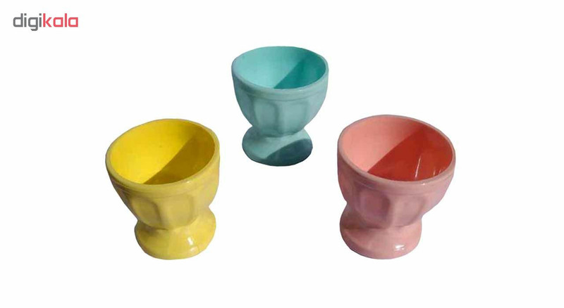 جای سرو تخم مرغ مدل دنیز 3X مجموعه 3 عددی
