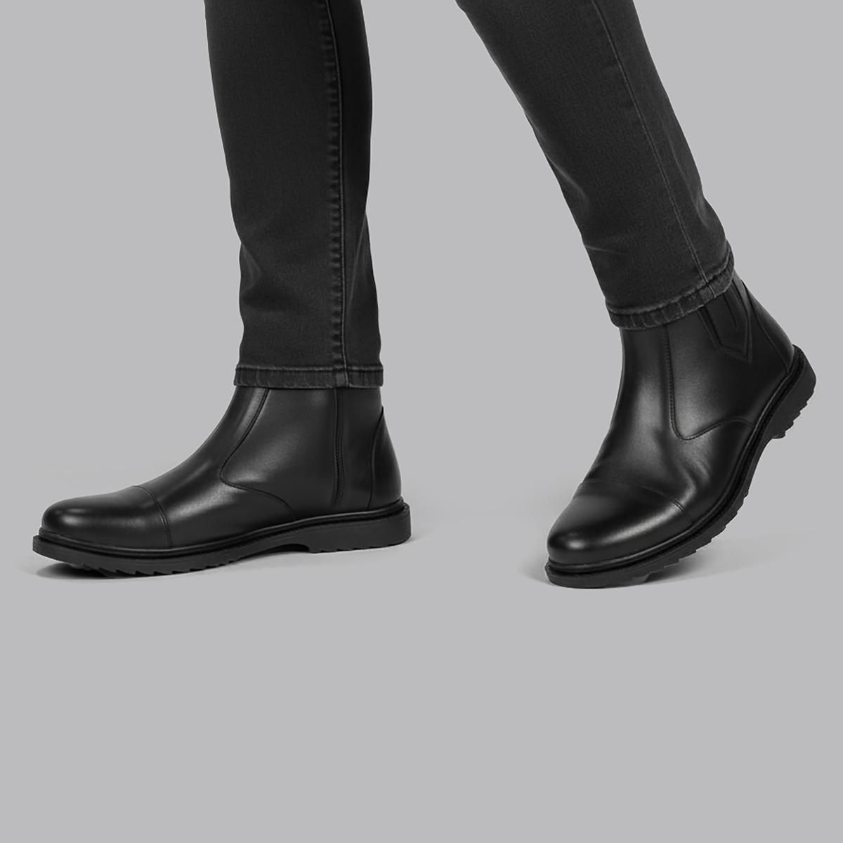 نیم بوت مردانه مدل اسپانیا رنگ مشکی -  - 1