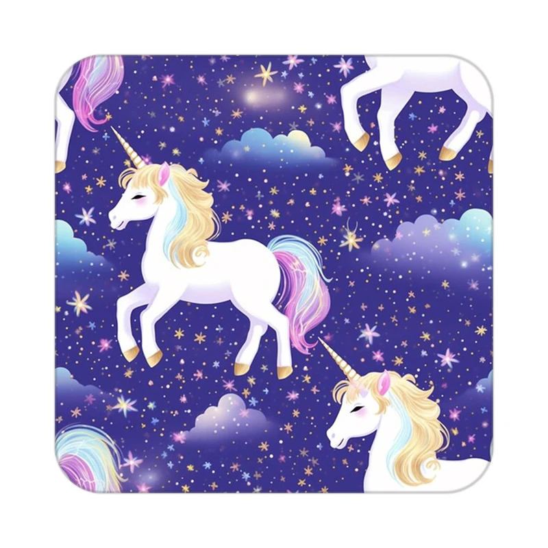 زیر لیوانی کاکتی طرح اسب تک شاخ و یونیکورن مدل mp31916