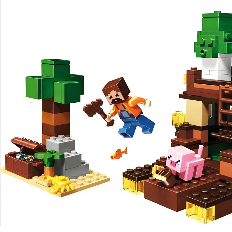 ساختنی 248 قطعه آلوما مدل ماینکرافت کد 11136