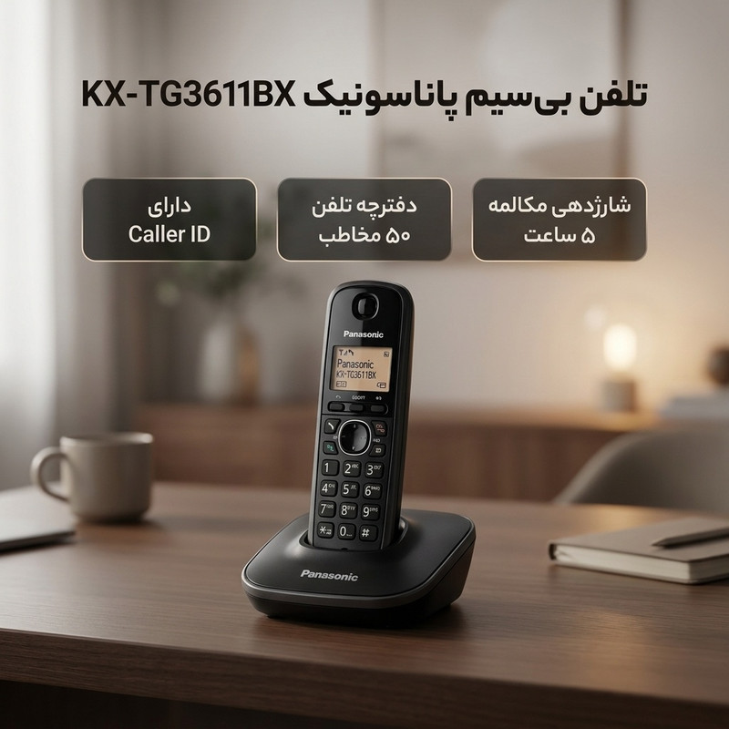 تلفن بی سیم پاناسونیک مدل KX-TG3611BX