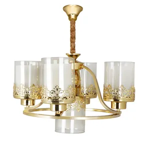    لوستر پنج شعله چشمه نور کد N2663/4+1-G