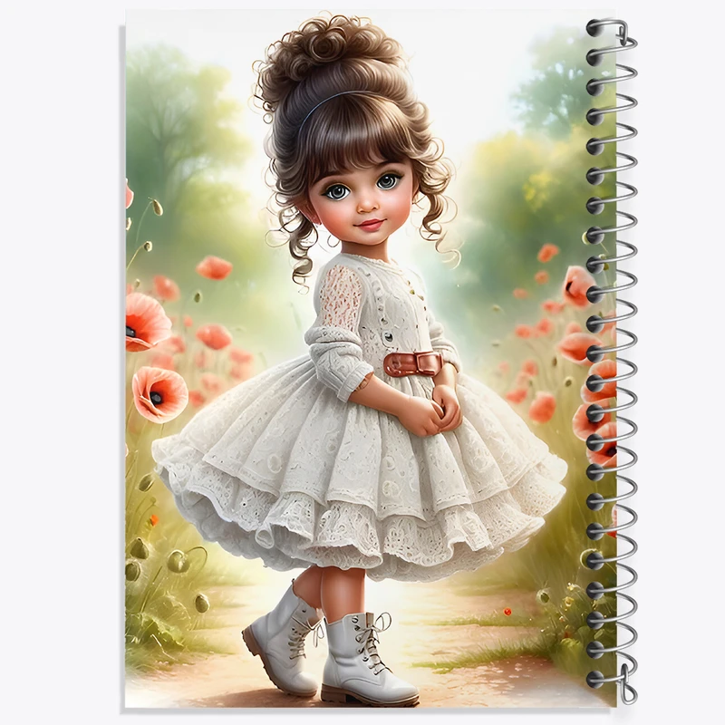 دفتر لیست خرید 50 برگ خندالو طرح دخترانه کیوت کد F6771