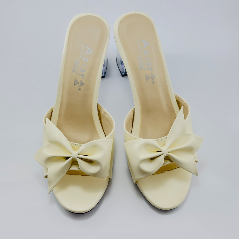 صندل زنانه مدل آذر پاشنه شیشه ای