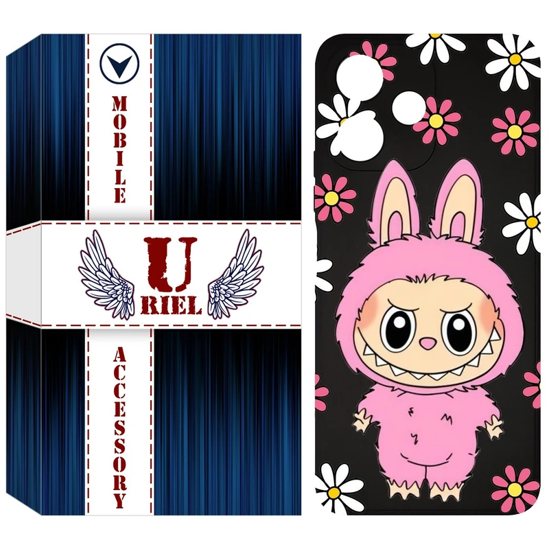 کاور یوریل مدل KSH کد 106 طرح عروسک لبوبو مناسب برای گوشی موبایل شیائومی Redmi 12 5G / Note 12R / Poco M6 Pro 5G