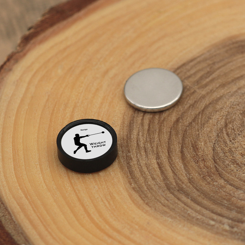 پیرسینگ گوش ناکسیگو مدل شب تاب طرح پرتاب وزنه کد PM6675