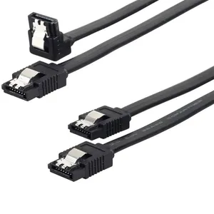 12CF1 SATA III Cable 6.0 Gbps With Locking Latch 0.5m 2PACK