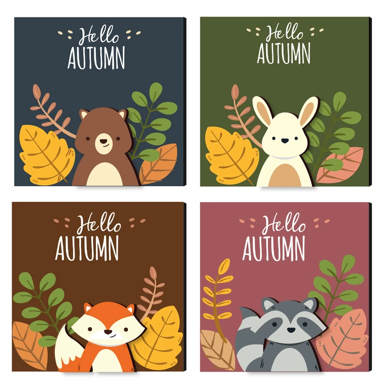 تابلو کودک ژیوار مدل hello Autumn