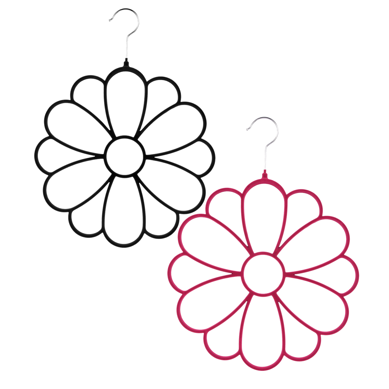 آویز شال و روسری مدل Flower بسته 2 عددی