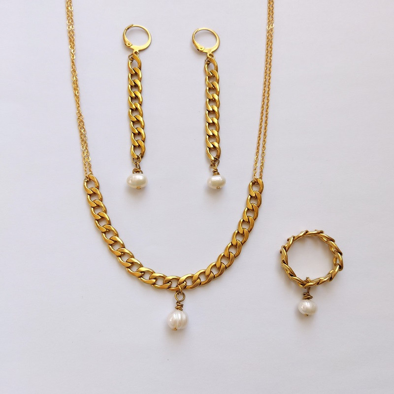 نیم ست زنانه مدل مروارید