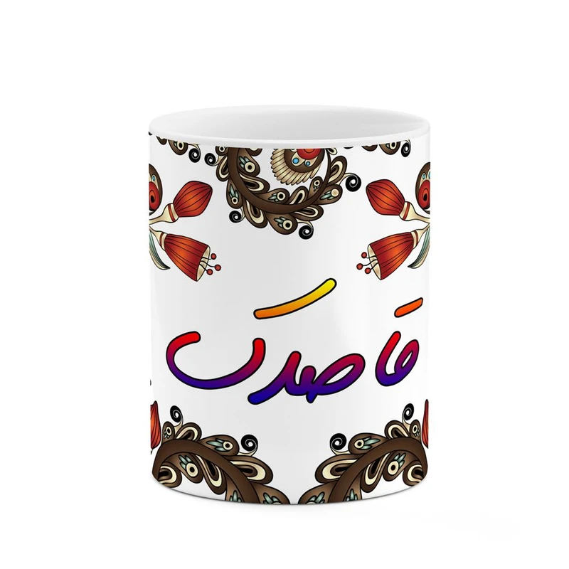 ماگ کاکتی مدل اسم قاصدک طرح سنتی گل و بته کد mgh46485