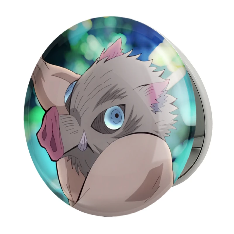 آینه جیبی خندالو طرح اینوسکه هاشیبیرا انیمه شیطان کش مدل تاشو کد 12778 