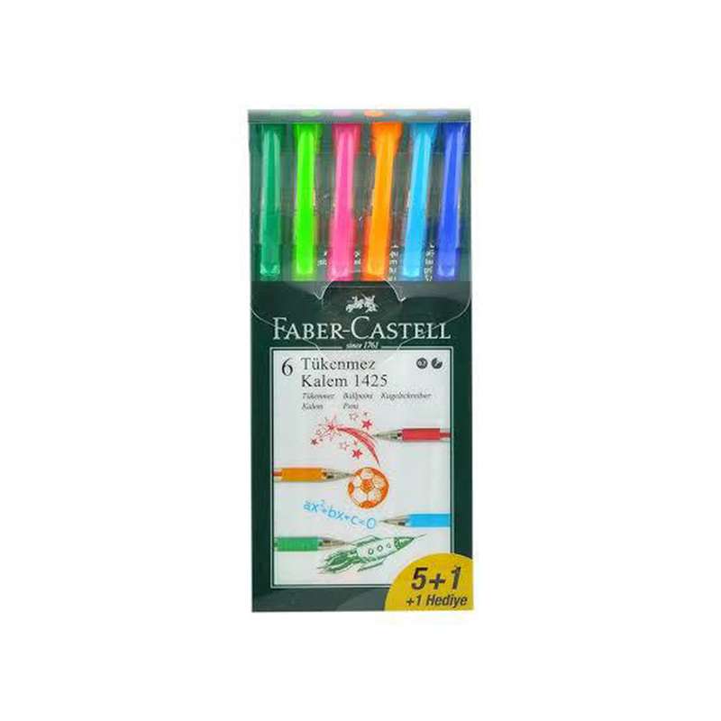 خودکار فابر کاستل مدل 6 pen بسته 6 عددی خودکار فابر کاستل مدل 6 pen بسته 6 عددی