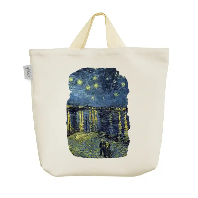 ساک خرید خندالو مدل نقاشی ونگوگ کد 5011