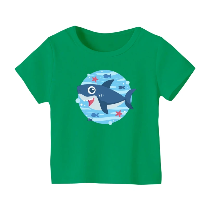 تی شرت آستین کوتاه بچگانه مدل کوسه کد ۱۱