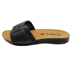 دمپایی زنانه نیکتا مدل  روفرشی 13-930-BK