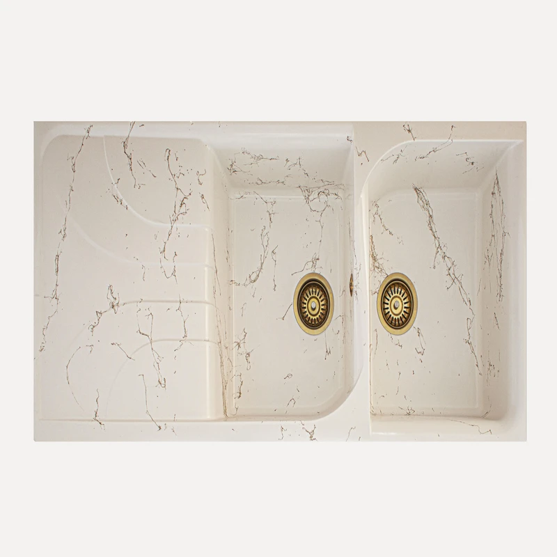 سینک ظرفشویی گرانیت کمتال مدل دانته توکار