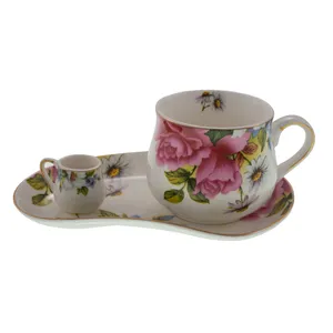 سرویس قهوه خوری طرح british rose 1