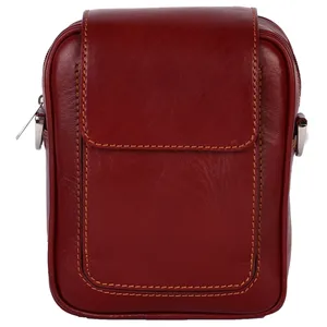 کیف دوشی رویال چرم کد W55-Crimson