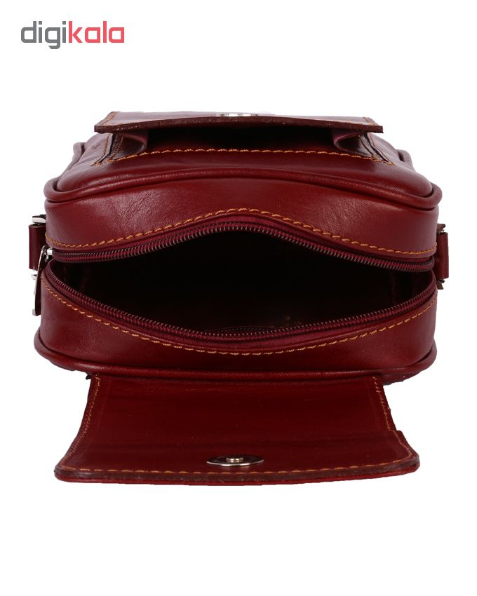 خرید کیف دوشی رویال چرم کد W55-Crimson کیف دوشی رویال چرم کد W55-Crimson