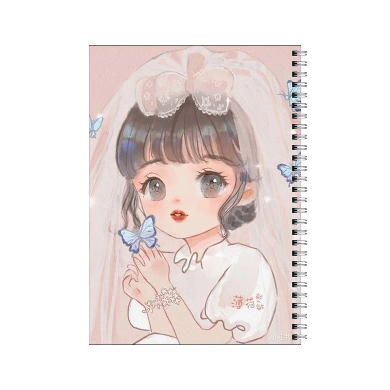 دفتر مشق 80 برگ بامبیلیپ طرح عروس و پروانه ها کد 5932369