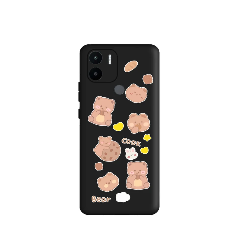 کاور قاب گوشی طرح خرسی کوکی کد z2155 مناسب برای گوشی موبایل شیائومی Redmi A1 Plus / Redmi A2 Plus