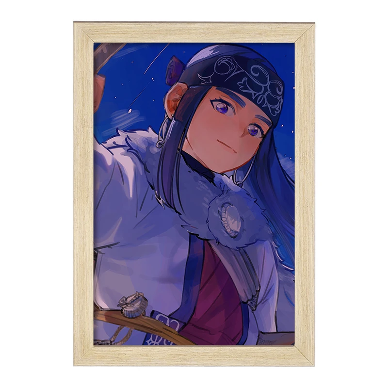 تابلو خندالو مدل اسیرپا انیمه کامویی طلایی Golden Kamuy کد 23733