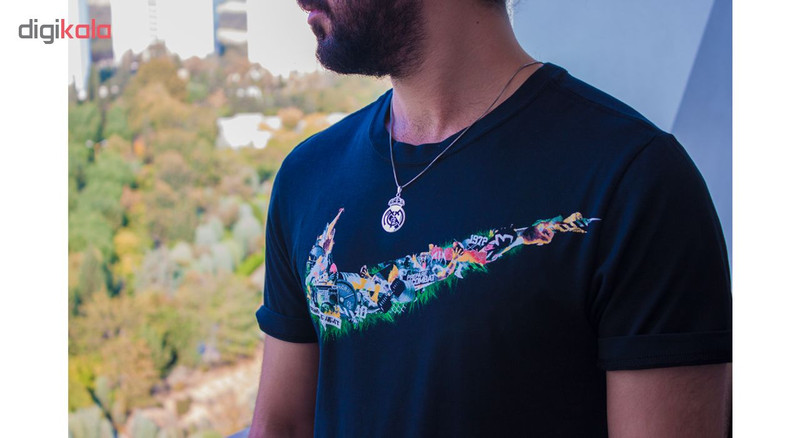 آویز نقره رونیکا گالری طرح رئال مادرید کد TiB016