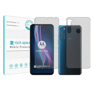 Matte screen protector Rockspace model HyMTT suitable for Motorola One Fusion Plus mobile phone with back protector