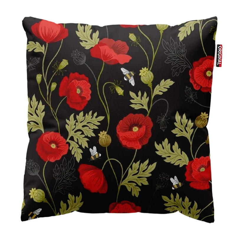    کوسن پاد آفرین طرح گل سایز 30*30 سانتی متر کد 950