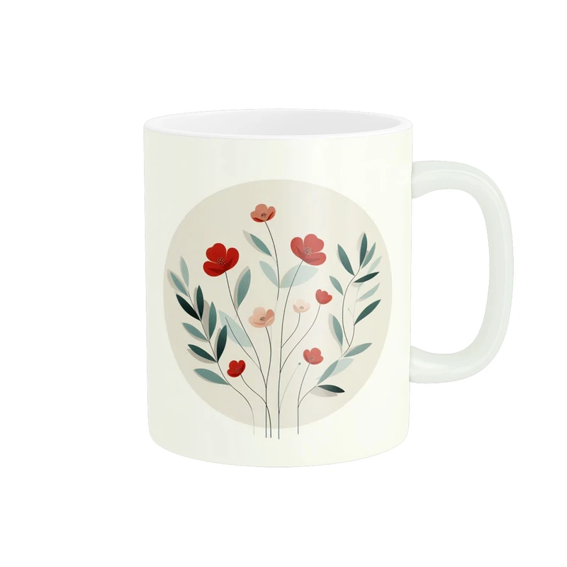 ماگ پاد آفرین طرح گل کد 2324