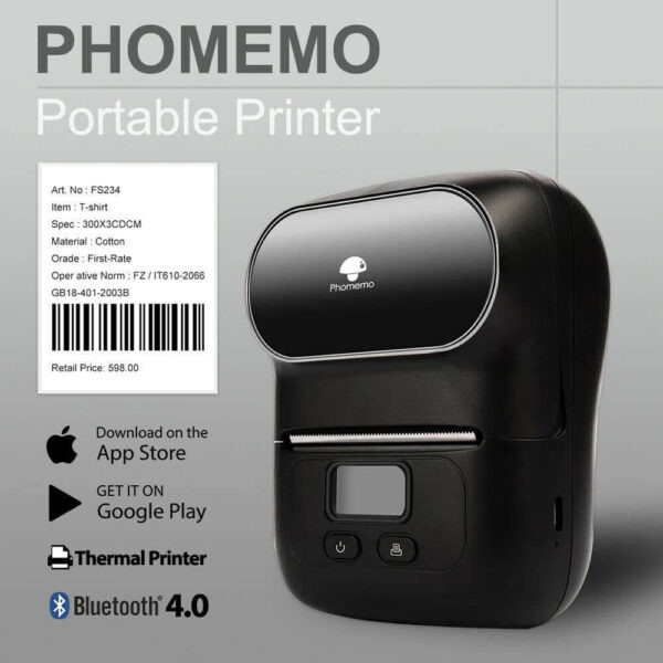 پرینتر لیبل زن حرارتی مدل phomemo