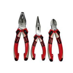 انبر دست و سیم چین و دم باریک ای زد دی مدل AT_3 مجموعه 3 عددی