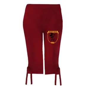 شلوارک زنانه مدل میکی رنگ زرشکی