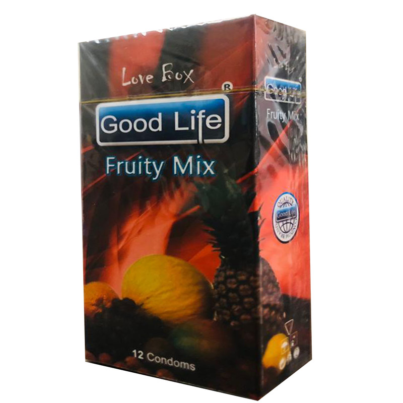 کاندوم گودلایف مدل FRUITY MIX کد GO03 بسته 12 عددی