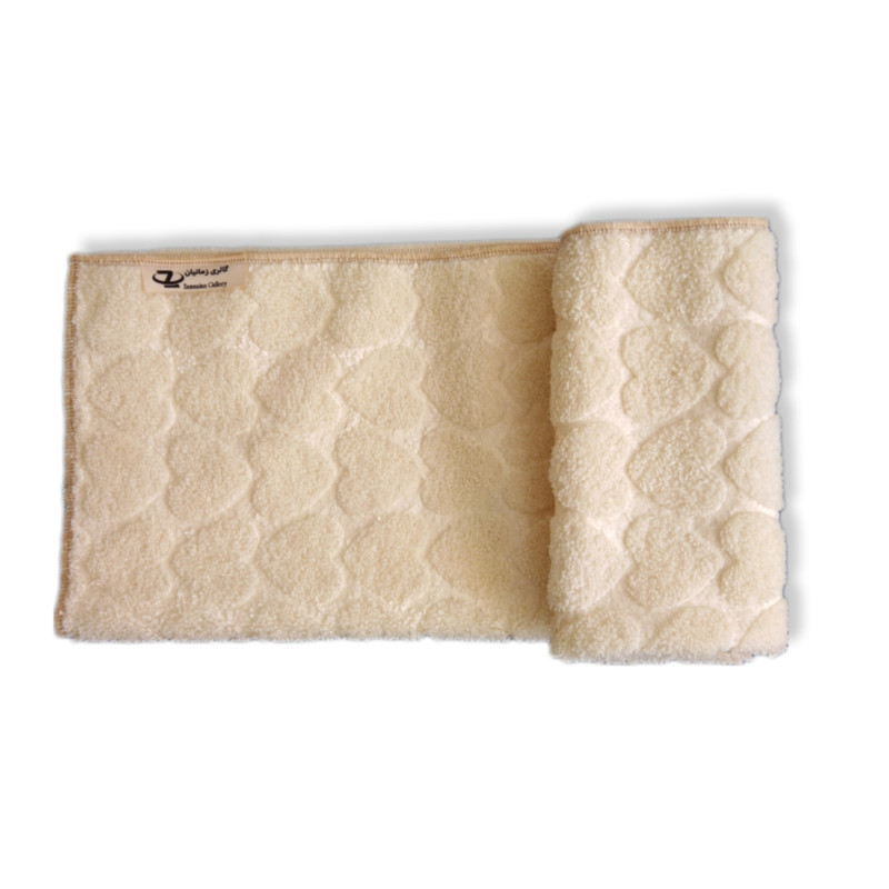 حوله دست و صورت زمانیان مدل قلب برجسته کد H60 سایز 60 × 38 سانتی متر