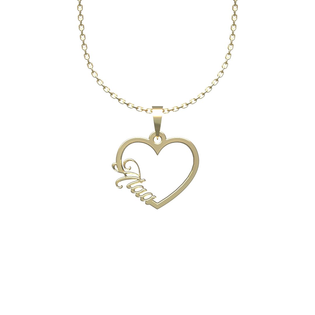 گردنبند طلا 18 عیار زنانه مدوپد مدل اسم Alaa کد WW2-1-1106 -  - 7