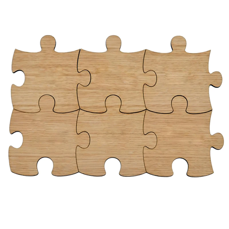 زیر لیوانی طرح پازل مدل A24 بسته 6عددی