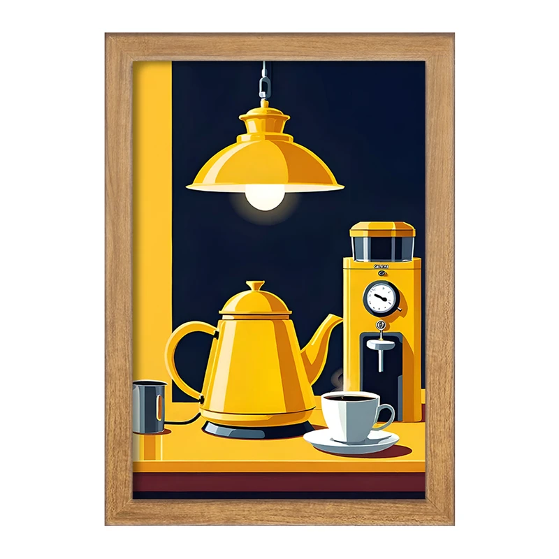 تابلو خندالو مدل قهوه (Coffee) کد F10396