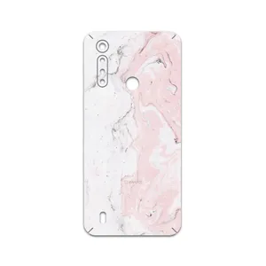 MAHOOT  Blanco-Pink-Marble Cover Sticker for motorola Moto e6 Plus