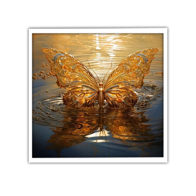 تابلو نوری بکلیت طرح مدرن پروانه مدل W-MID-19308