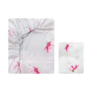 سرویس ملحفه آدنو مدل ژربرا کد IR105 یک نفره 2 تکه