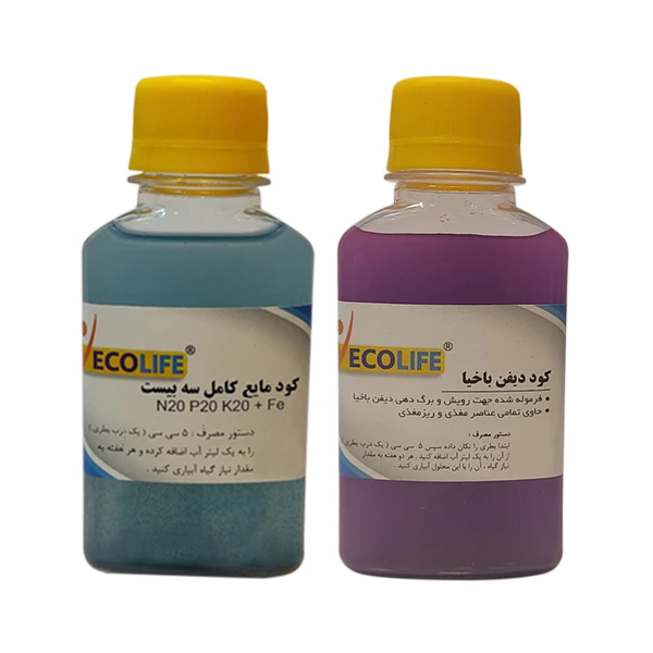 کود مایع سه بیست و کود مایع دیفن باخیا اکولایف مدل K120 حجم 120 میلی لیتر