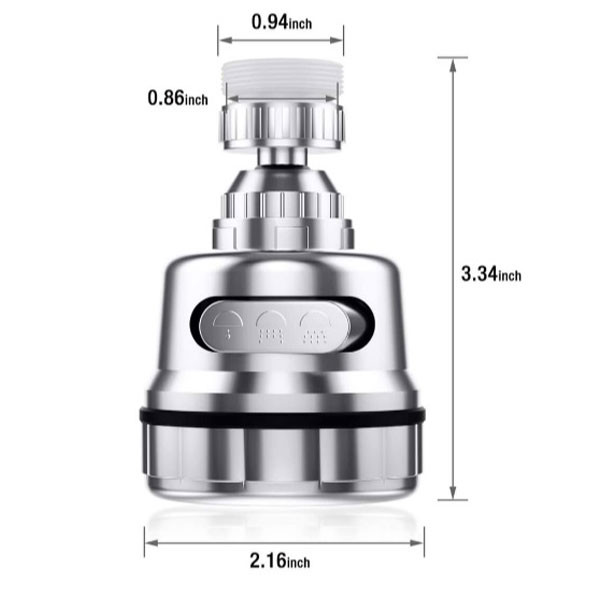 سر شیر مدل Silver360 بسته 2 عددی