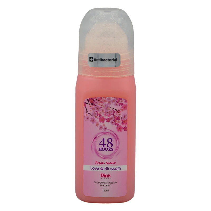 رول دئودورانت پینک ویژوآل مدل Love and Blossom حجم 120 میلی‌لیتر