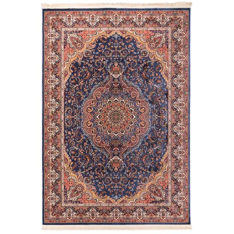 گبه ماشینی دنیای فرش کد 543B زمینه آبی کاربنی گبه ماشینی دنیای فرش کد 543B زمینه آبی کاربنی