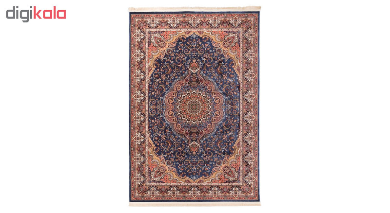 گبه ماشینی دنیای فرش کد 543B زمینه آبی کاربنی گبه ماشینی دنیای فرش کد 543B زمینه آبی کاربنی