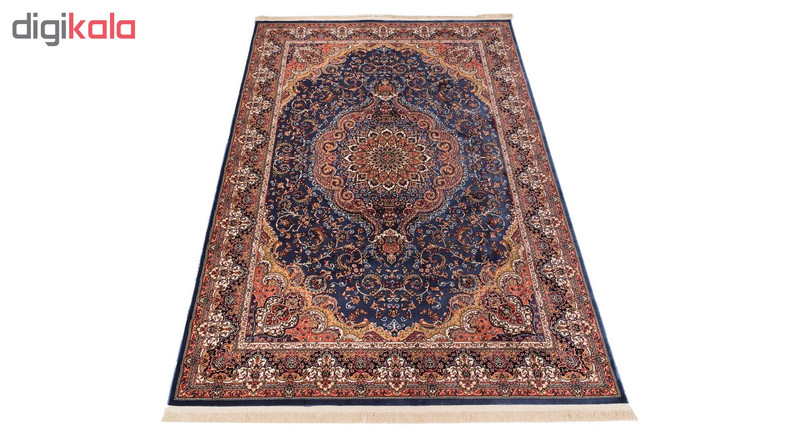 گبه ماشینی دنیای فرش کد 543B زمینه آبی کاربنی گبه ماشینی دنیای فرش کد 543B زمینه آبی کاربنی