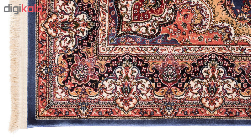 گبه ماشینی دنیای فرش کد 543B زمینه آبی کاربنی گبه ماشینی دنیای فرش کد 543B زمینه آبی کاربنی